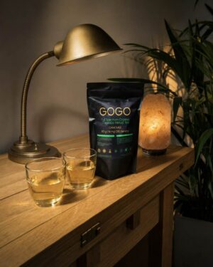 GOGO Full Spectrum Organic Cannabis Herbal Tea, Camomile, 40g, 14mg CBD per serving